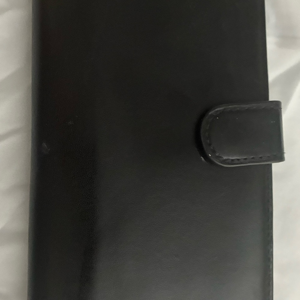 Coach Black Leather Wallet Case